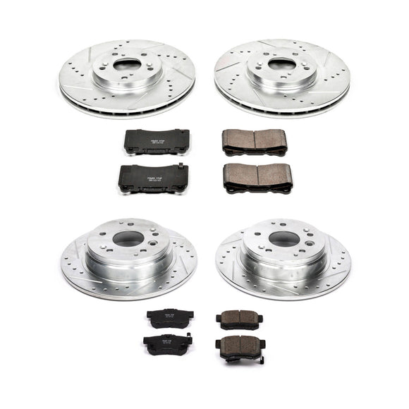 PowerStop Z23 Daily Driver Carbon-Fiber Ceramic Brake Pad and Drilled & Slotted