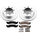 PowerStop Genuine Geomet Coated Rotor and Low-Dust Ceramic Brake Pad Kit