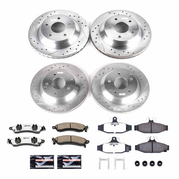 PowerStop Z26 Street Performance Ceramic Brake Pad and Drilled & Slotted Rotor K