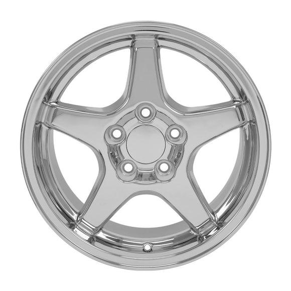17" Replica Wheel CV01 Fits Chevrolet Corvette - ZR1 Rim 17x11 Chrome Wheel