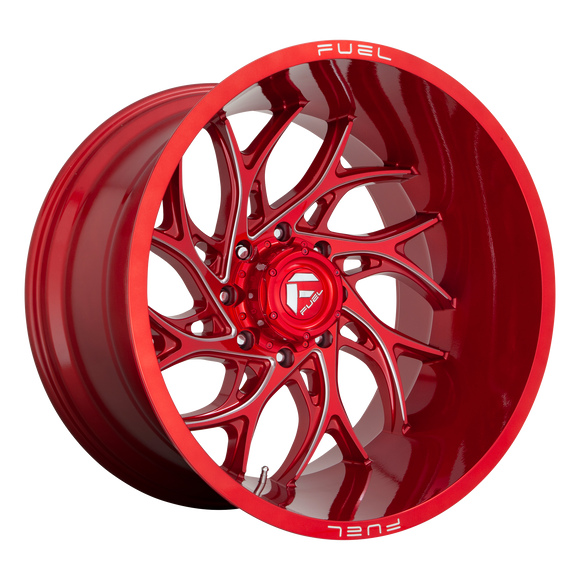 22x8.25 Fuel Off-Road D742 Runner Candy Red Milled 8x210 ET-220 CB154.3 Wheel