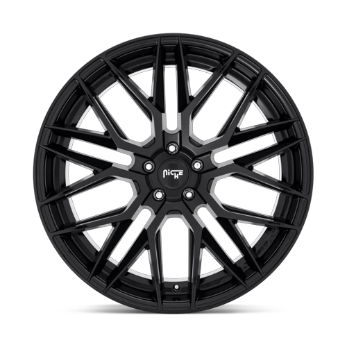 10.5x22 Niche Wheels M224 Gamma Gloss Black Wheel 5x127 ET35 CB71.50