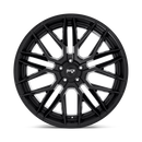 10.5x22 Niche Wheels M224 Gamma Gloss Black Wheel 5x127 ET35 CB71.50