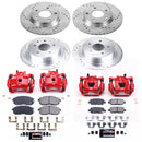 PowerStop Z23 Daily Driver Carbon-Fiber Ceramic Pads Drilled & Slotted Rotor & C