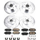 PowerStop Z23 Daily Driver Carbon-Fiber Ceramic Brake Pad and Drilled & Slotted
