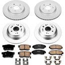 PowerStop Genuine Geomet Coated Rotor and Low-Dust Ceramic Brake Pad Kit