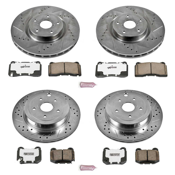 PowerStop Z26 Street Performance Ceramic Brake Pad and Drilled & Slotted Rotor K