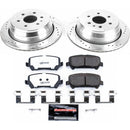 PowerStop Z36 Carbon-Fiber Ceramic Brake Pad with Drilled and Slotted Rotor Kit