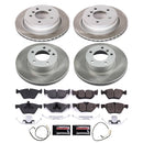 PowerStop Semi-Coated Rotor and Low-Dust Ceramic Brake Pad Kit