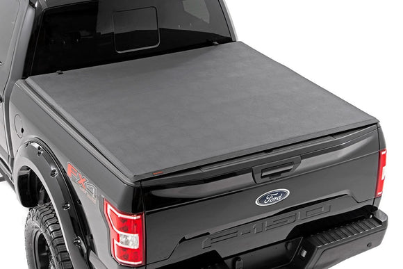 Rough Country Soft Tri-Fold Bed Cover for 09-14 Ford F-150 2WD/4WD with 5'7" Bed