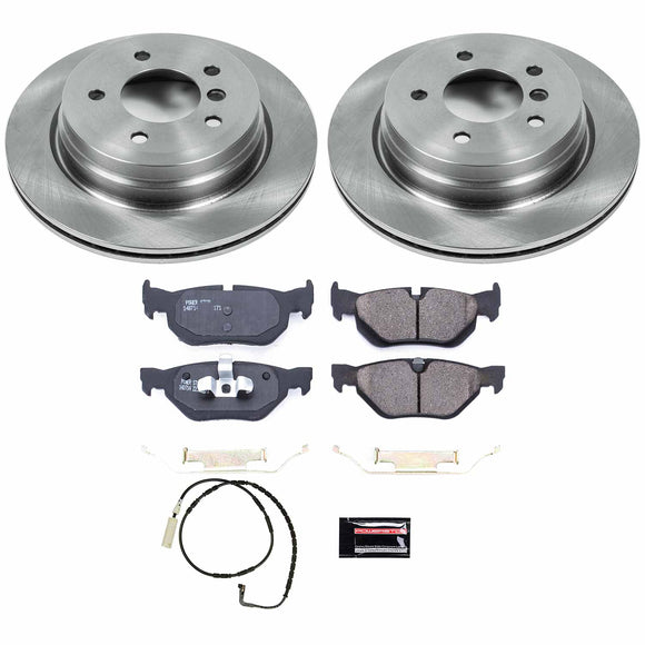 PowerStop OE Stock Replacement Low-Dust Ceramic Brake Pad and Rotor Kit