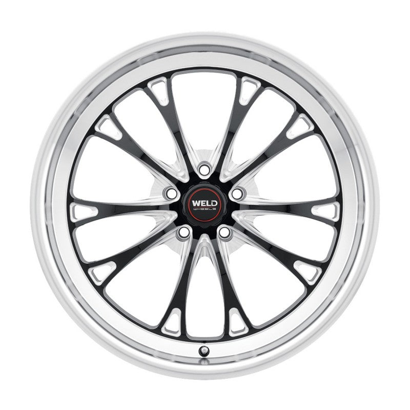 20x5 WELD Performance Belmont Drag Black Milled 5x120 ET-23 Wheel Rim