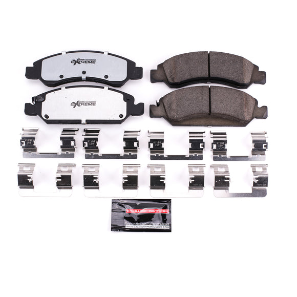 PowerStop Z36 Truck And Tow Carbon-Fiber Ceramic Brake Pads With Hardware