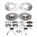 PowerStop Z36 Carbon-Fiber Ceramic Brake Pad with Drilled and Slotted Rotor Kit