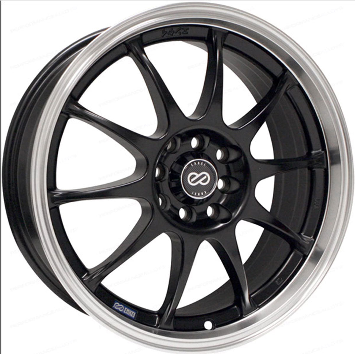 17x7 Enkei J10 Black Wheel/Rim 5x112 5-112 17-7 ET38