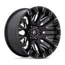 20x10 Fuel Off-Road D828 Quake Gloss Black Milled 6x139.7 ET-18 CB106.1 Wheel