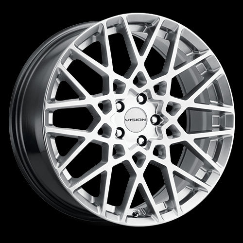 20x8.5 Vision 474 Recoil Hyper Silver 5x114.3 5x4.5 ET35 Wheel Rim