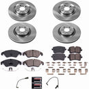 PowerStop OE Stock Replacement Low-Dust Ceramic Brake Pad and Rotor Kit