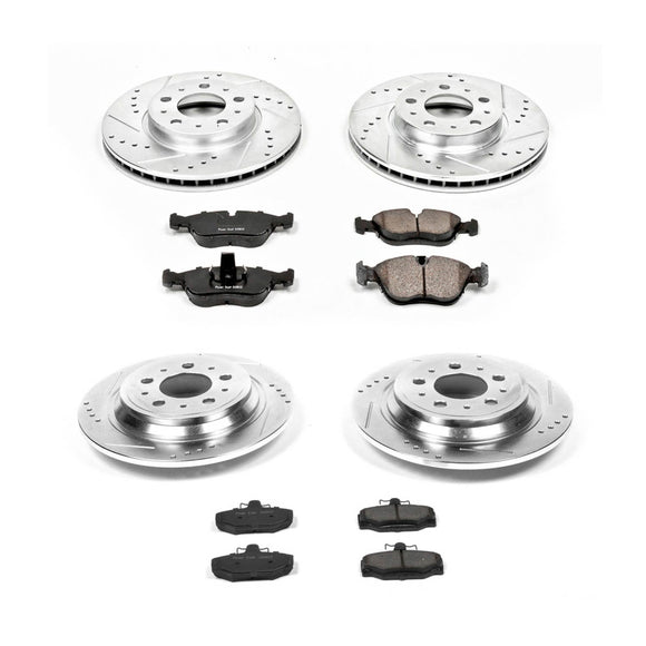 PowerStop Z23 Daily Driver Carbon-Fiber Ceramic Brake Pad and Drilled & Slotted