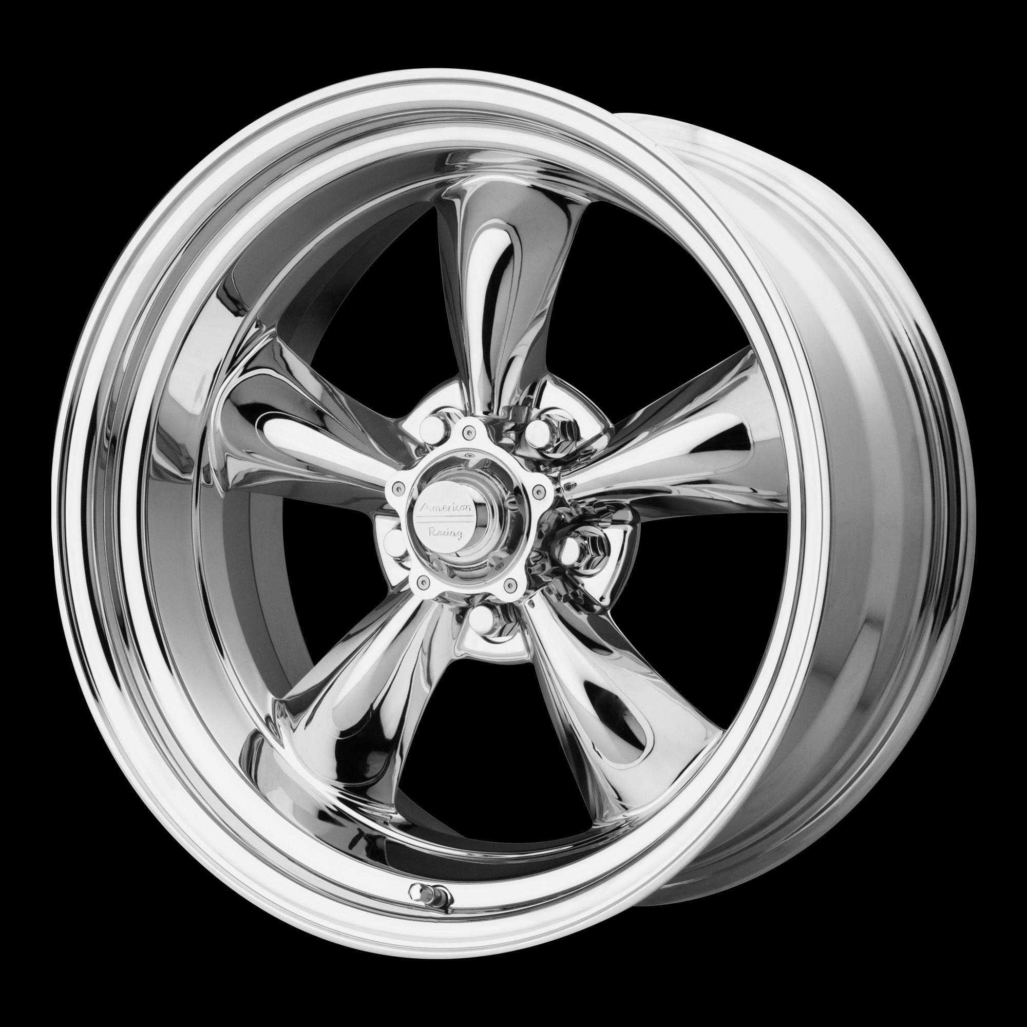 17X8 American Racing VN615 Torq Thrust II CHROME 5X120.65 ET8 wheel/rim