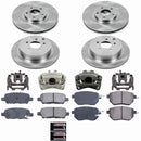 PowerStop OE Stock Replacement Low-Dust Ceramic Brake Pad, Rotor and Caliper Kit