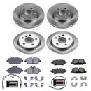 PowerStop OE Stock Replacement Low-Dust Ceramic Brake Pad and Rotor Kit