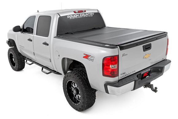 Rough Country Hard Tri-Fold Bed Cover 5'9" Bed For Chevy GMC 1500 07-13