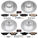 PowerStop Genuine Geomet Coated Rotor and Carbon-Fiber Ceramic Brake Pad Kit