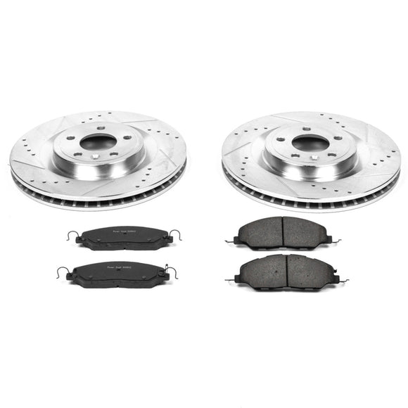 PowerStop Z23 Daily Driver Carbon-Fiber Ceramic Brake Pad and Drilled & Slotted