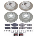 PowerStop Semi-Coated Rotor and Low-Dust Ceramic Brake Pad Kit