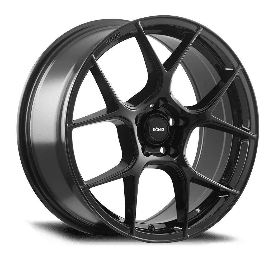 18x8 Konig Diverge Gloss Black 5x110 ET40 Wheel Rim