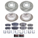 PowerStop Semi-Coated Rotor and Low-Dust Ceramic Brake Pad Kit