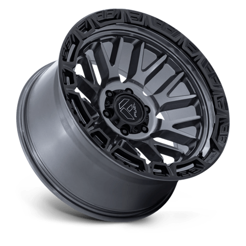 20x9 Fuel Off-Road FC890 Rail Gloss Gunmetal W/ Gloss Black Lip 6x135 ET1 Wheel
