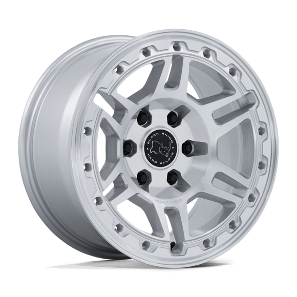 17x8 Black Rhino BR039 Vanguard Gloss Silver 6x139.7 ET32 Wheel