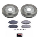 PowerStop Semi-Coated Rotor and Low-Dust Ceramic Brake Pad Kit