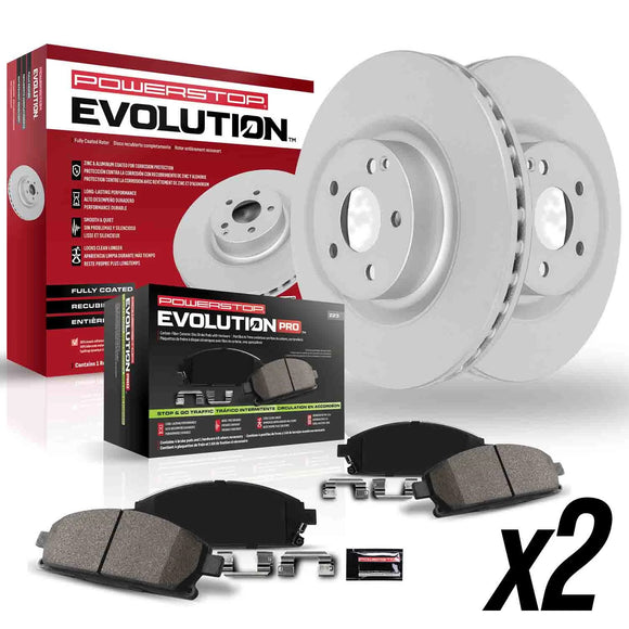 PowerStop Z23 Daily Driver Premium Carbon-Fiber Ceramic Brake Pad and Fully Coat