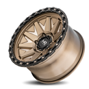 17x9 Hardrock H106 Matte Bronze-Black 6x139.7 ET-12 wheel/rim