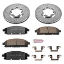 PowerStop Z36 Carbon-Fiber Ceramic Brake Pad with Drilled and Slotted Rotor Kit