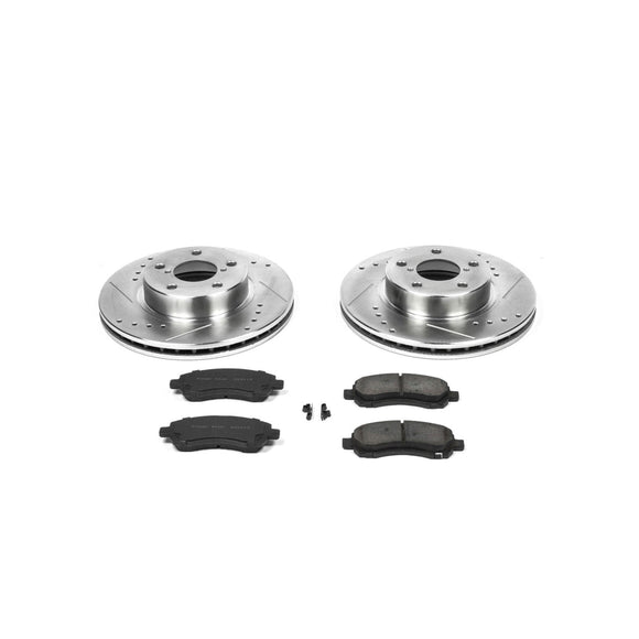PowerStop Z23 Daily Driver Carbon-Fiber Ceramic Brake Pad and Drilled & Slotted