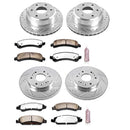PowerStop Z36 Carbon-Fiber Ceramic Brake Pad with Drilled and Slotted Rotor Kit