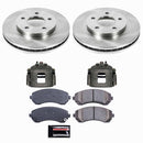 PowerStop OE Stock Replacement Low-Dust Ceramic Brake Pad, Rotor and Caliper Kit