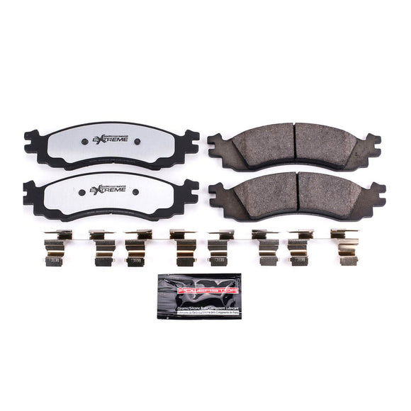 PowerStop Z36 Truck And Tow Carbon-Fiber Ceramic Brake Pads With Hardware