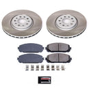 PowerStop Semi-Coated Rotor and Low-Dust Ceramic Brake Pad Kit