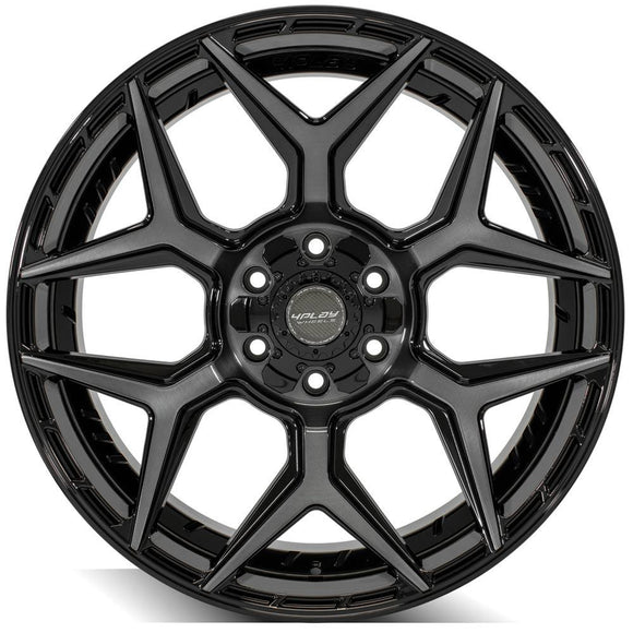 4Play Gen3 4P06 22x9 Black Brushed Face Tinted Wheel 6x139.7 ET12 CB106.1