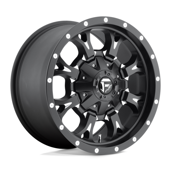 17x9 Fuel Off-Road D517 Krank Matte Black Milled 6x135 ET20 CB106.1 Wheel Rim