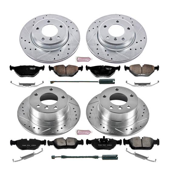 PowerStop Z23 Daily Driver Carbon-Fiber Ceramic Brake Pad and Drilled & Slotted