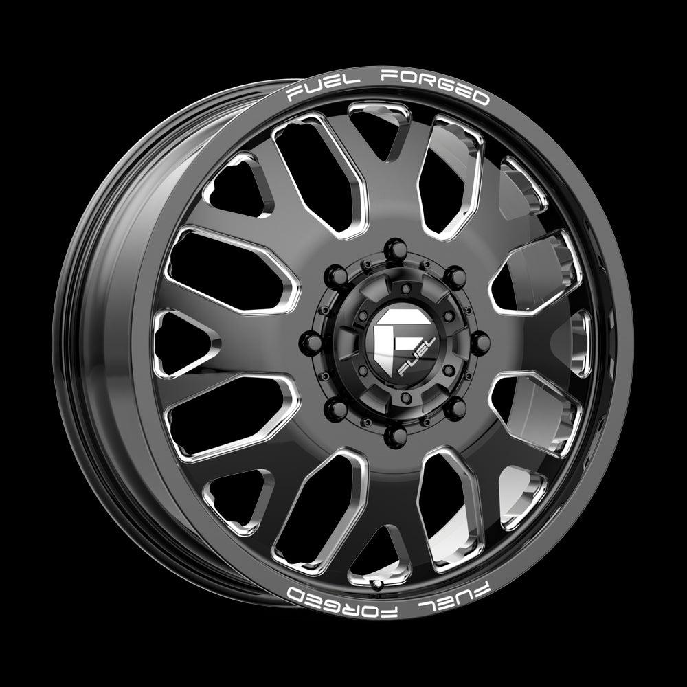 24X8.25 Fuel MONO DE19 FF19D Gloss Black Milled 8X165.1 ET-240 wheel/rim