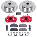 PowerStop Z23 Daily Driver Carbon-Fiber Ceramic Pads Drilled & Slotted Rotor & C