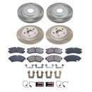 PowerStop Semi-Coated Rotor and Low-Dust Ceramic Brake Pad Kit