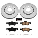 PowerStop Genuine Geomet Coated Rotor and Low-Dust Ceramic Brake Pad Kit